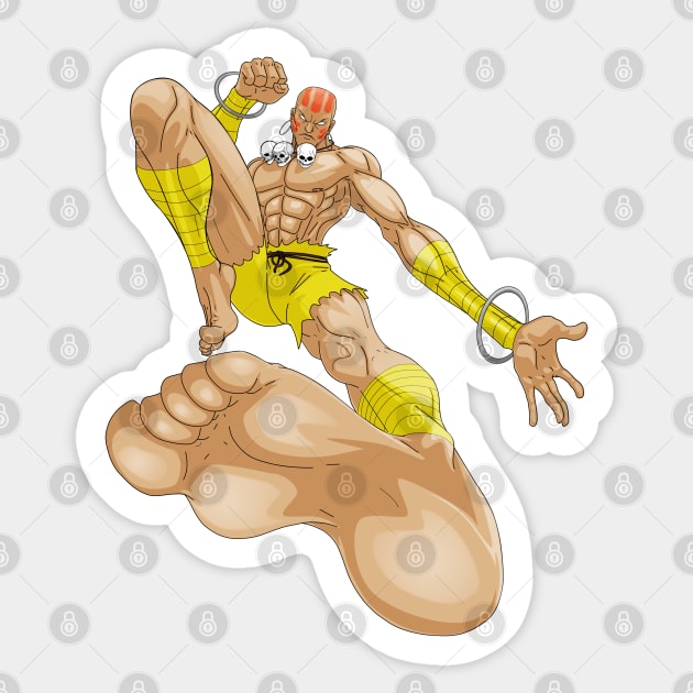 Dhalsim Street Fighter Sticker by CoolDojoBro